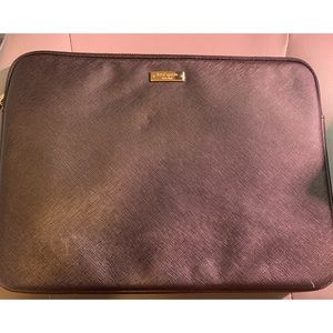 Black Kate Spade Laptop Case. Excellent condition